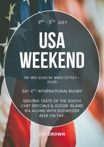 The Crown Stowupland USA Weekend 3rd - 5th July
