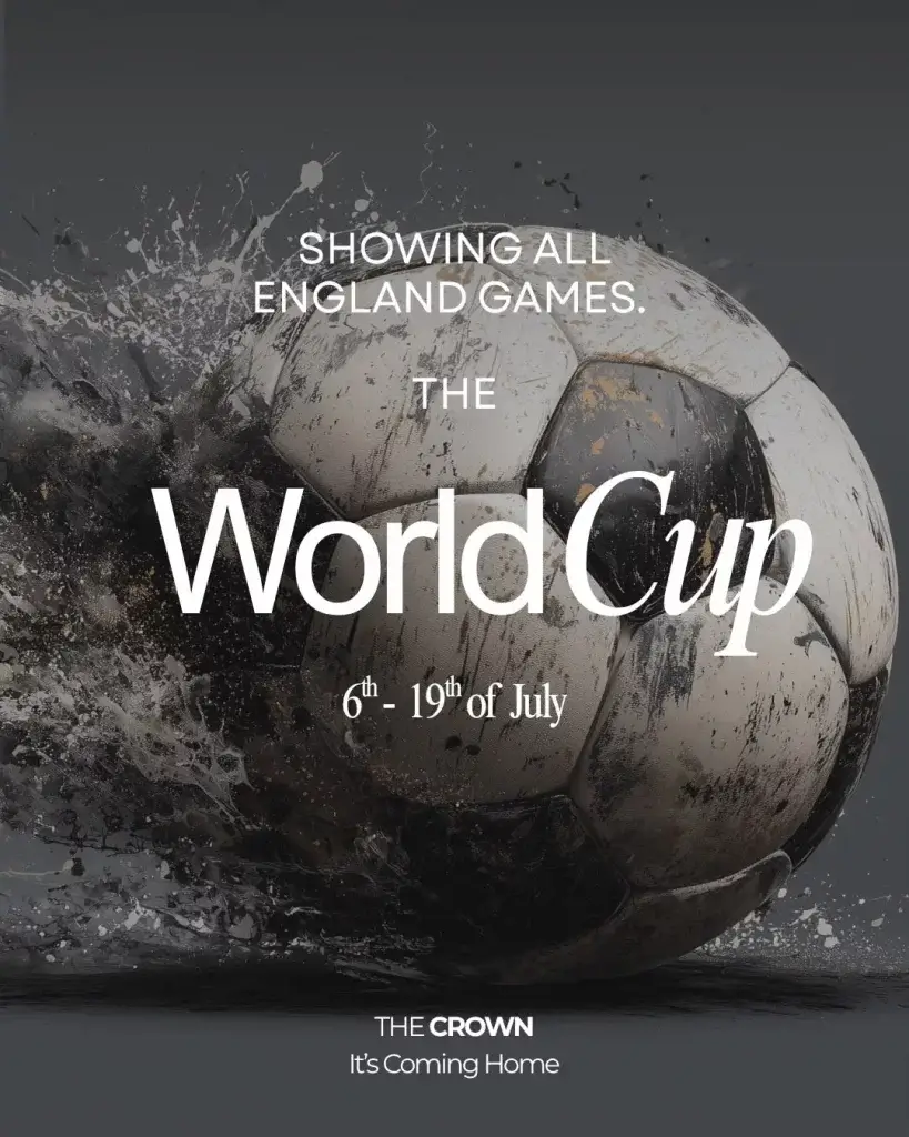 The Crown Stowupland World Cup Event showing all England games